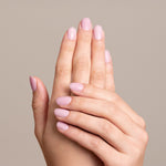 Mesauda Gelegant 201 SLEEPY GIRL smalto semipermanente applicato su unghie mano colore rosa
