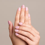 Mesauda Gelegant 201 SLEEPY GIRL smalto semipermanente applicato su unghie mano colore rosa