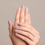 Mesauda Gelegant 305 RIBBON smalto semipermanente applicato su unghie mano colore rosa antico