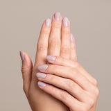Mesauda Gelegant 305 RIBBON smalto semipermanente applicato su unghie mano colore rosa antico