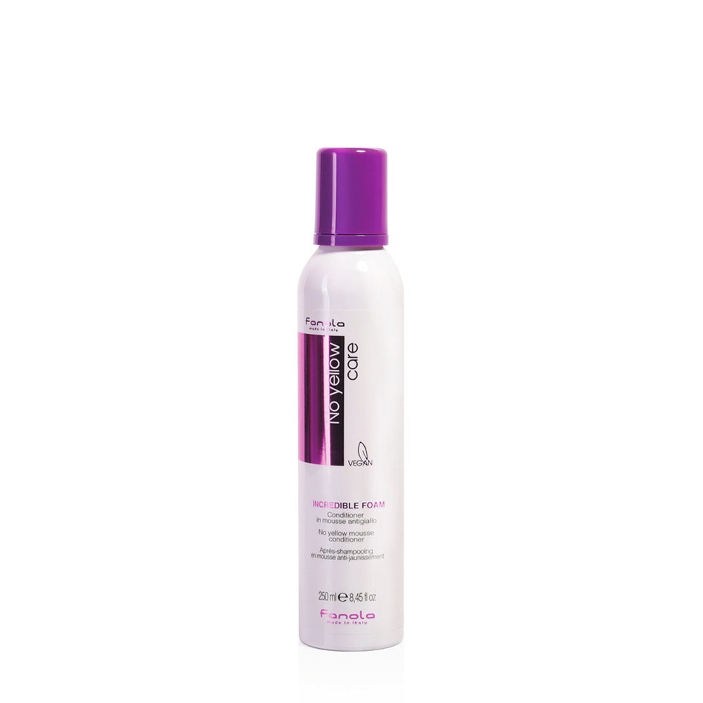 Fanola No Yellow Mousse 250ml per capelli biondi decolorati e grigi