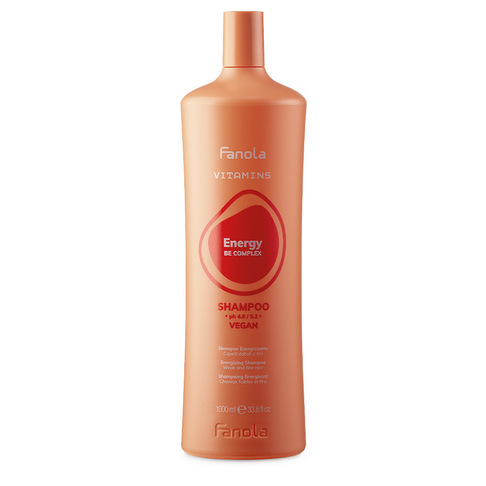 Fanola Vitamins Energy Shampoo 1000ml per capelli deboli e caduta