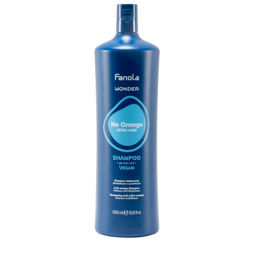 Fanola Wonder No Orange Shampoo 1000ml per capelli castani e decolorati