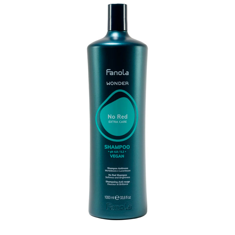 Fanola Wonder No Red Shampoo 1000ml per capelli castani con riflessi rossi