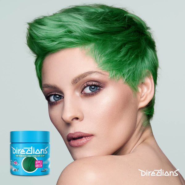 Directions Apple Green tinta semipermanente risultato colore capelli