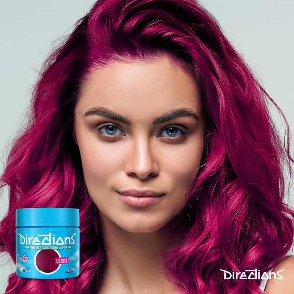 Directions Cerise tinta semipermanente risultato colore capelli