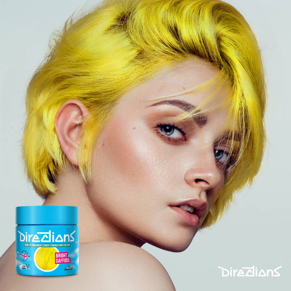 Directions Bright Daffodil tinta semipermanente risultato colore capelli