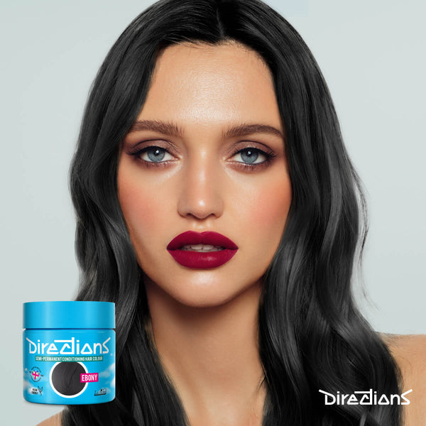 Directions Ebony tinta semipermanente risultato colore capelli