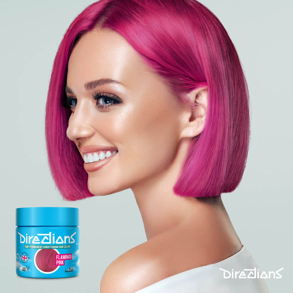 Directions Flamingo Pink tinta semipermanente risultato colore capelli