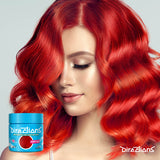 Directions Poppy Red tinta semipermanente risultato colore capelli