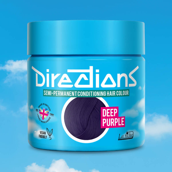Directions Deep Purple tinta semipermanente capelli vasetto 100ml colore viola profondo e intenso