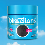 Directions Ebony tinta semipermanente capelli vasetto 100ml colore nero ebano profondo e lucente