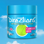 Directions Fluorescent Green tinta semipermanente capelli vasetto 100ml colore verde fluorescente ultra-vivace che brilla sotto la luce UV