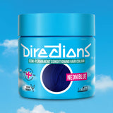 Directions Neon Blue tinta semipermanente capelli vasetto 100ml colore blu neon elettrico e brillante