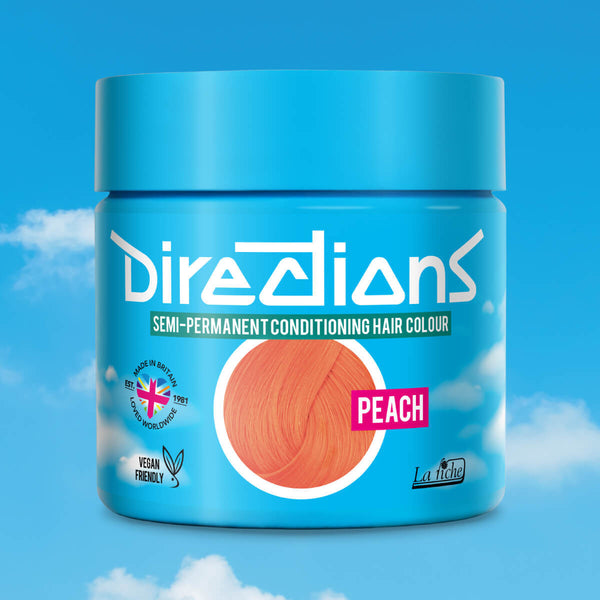 Directions Peach tinta semipermanente capelli vasetto 100ml colore pesca delicato e luminoso con toni caldi