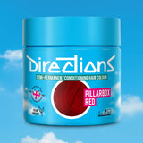 Directions Pillarbox Red tinta semipermanente capelli vasetto 100ml colore rosso brillante classico e senza compromessi