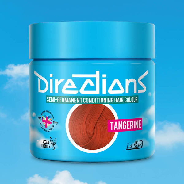 Directions Tangerine tinta semipermanente capelli vasetto 100ml colore mandarino vivace e frizzante