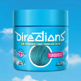 Directions Turquoise tinta semipermanente capelli vasetto 100ml colore turchese vivace e tropicale