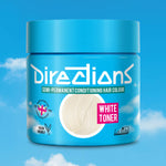 Directions White Toner tinta semipermanente capelli vasetto 100ml colore toner bianco per neutralizzare i toni gialli e creare basi chiare