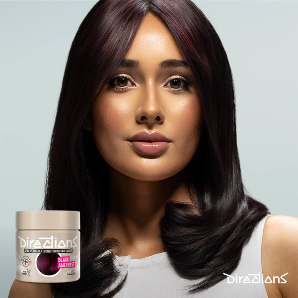 Directions Black Amethyst tinta semipermanente risultato colore capelli